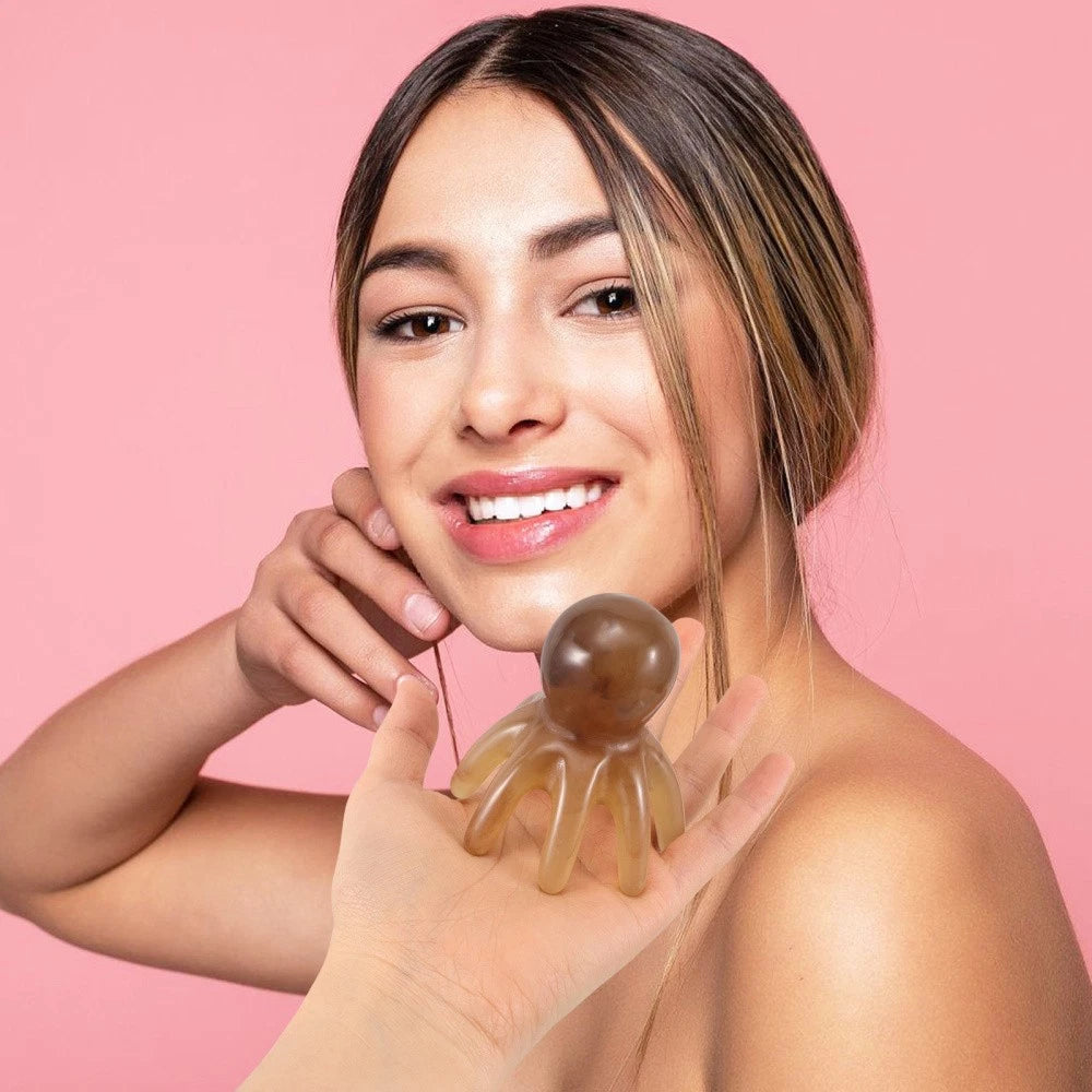 2 Pcs Eight Claw Comb Massage Electric Head Scratcher Relaxation Tool