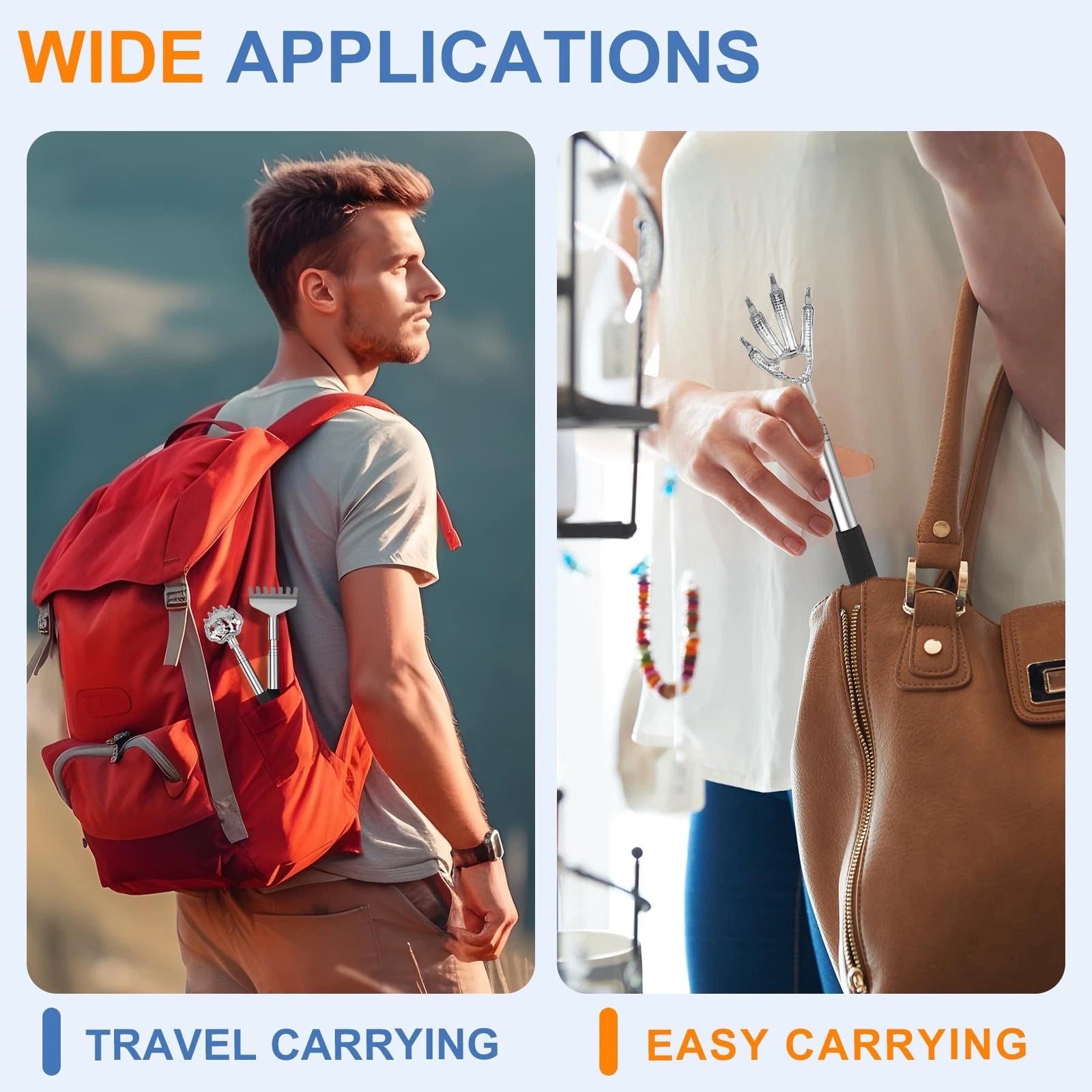 Snowyee Backscratchers Back Scratcher for Women Men 3PCS Includes Bear Claw H...