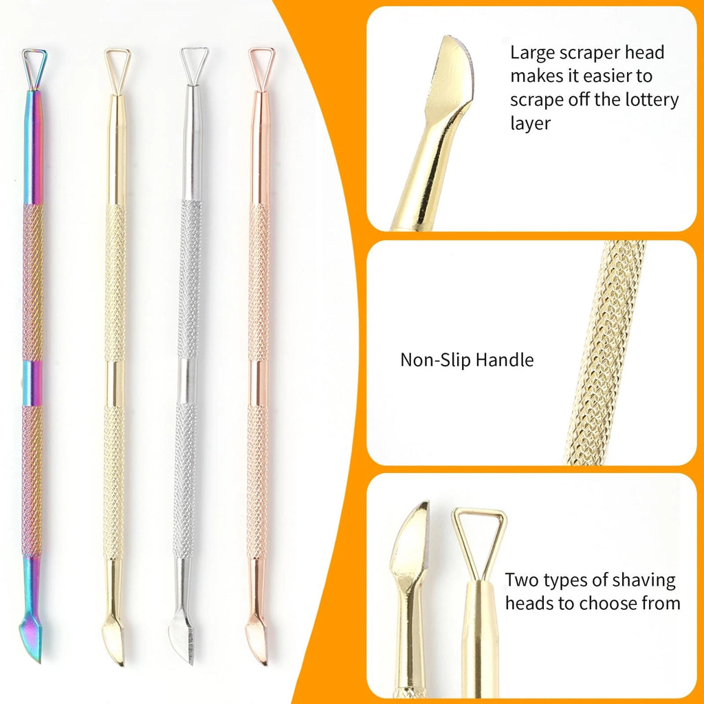 4 Pcs Metal Lottery Ticket Scratcher Tool Lotto Scratch Off Tool for Tickets