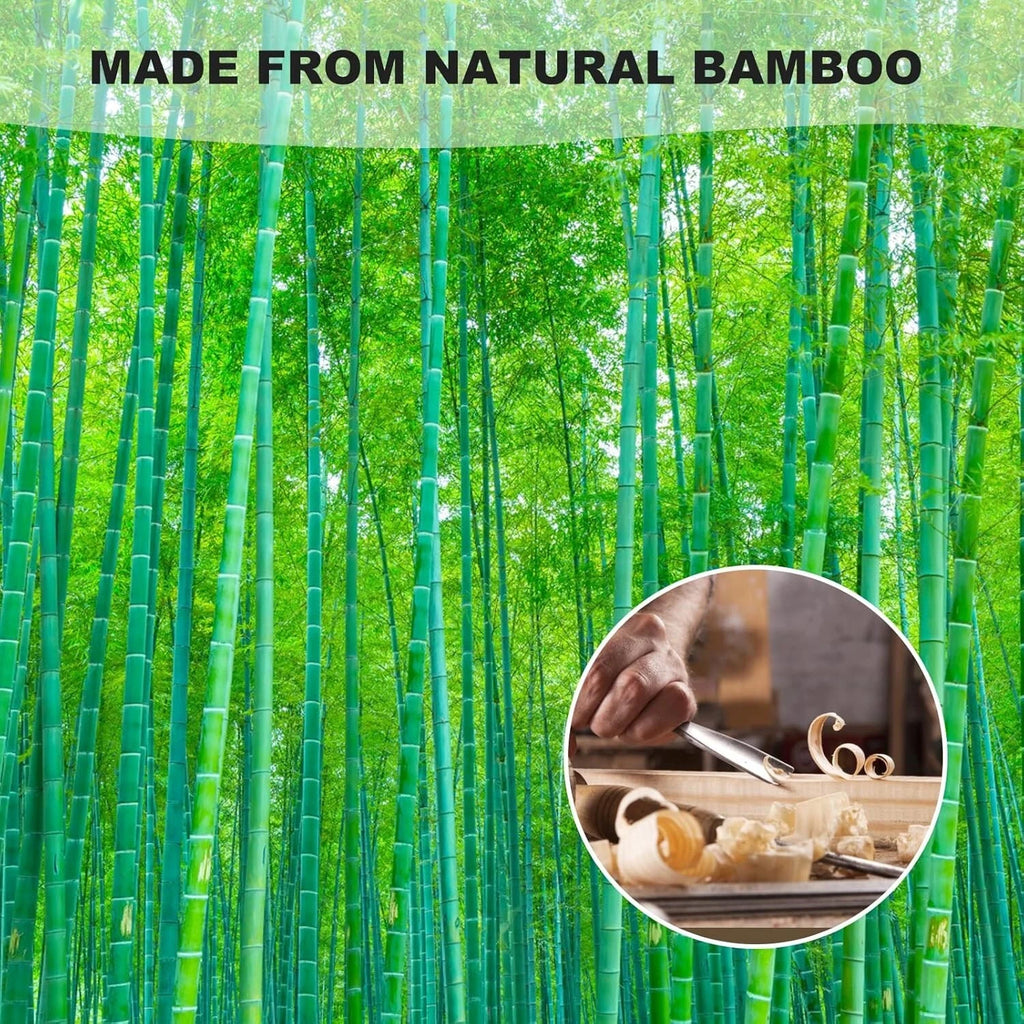 3 Pack Bamboo Back Scratchers with Long Curved Handle - Ideal for Relaxation