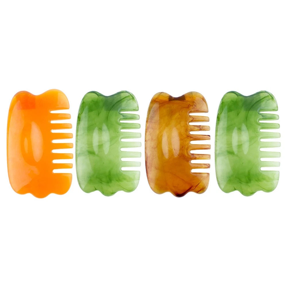 5 Count Massage Comb Scraping Board Head Massager Scalp Scratcher