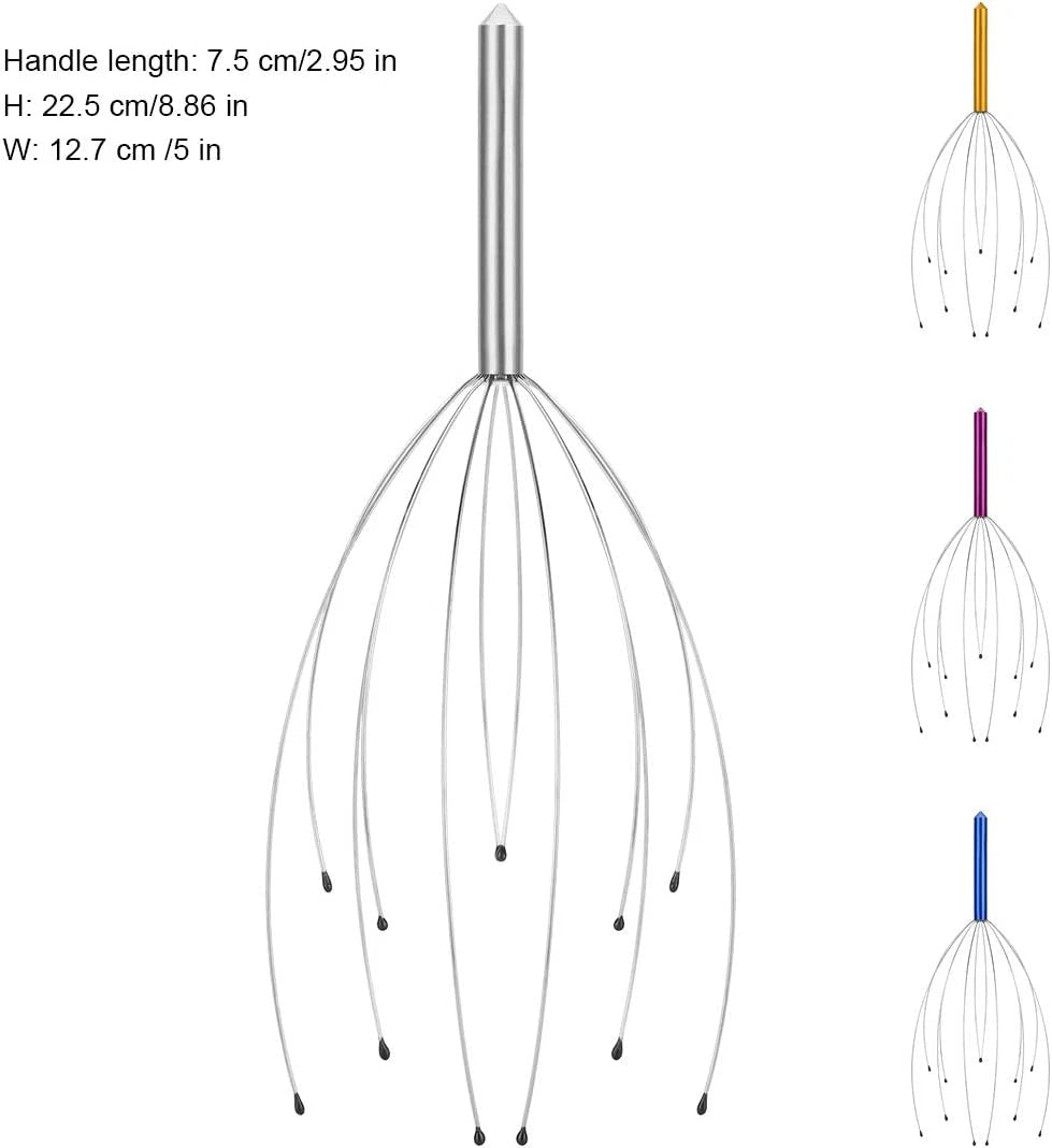 4 Pack Scalp Massagers, Handheld Head Massage Tingler, Scratcher for Deep Relaxa