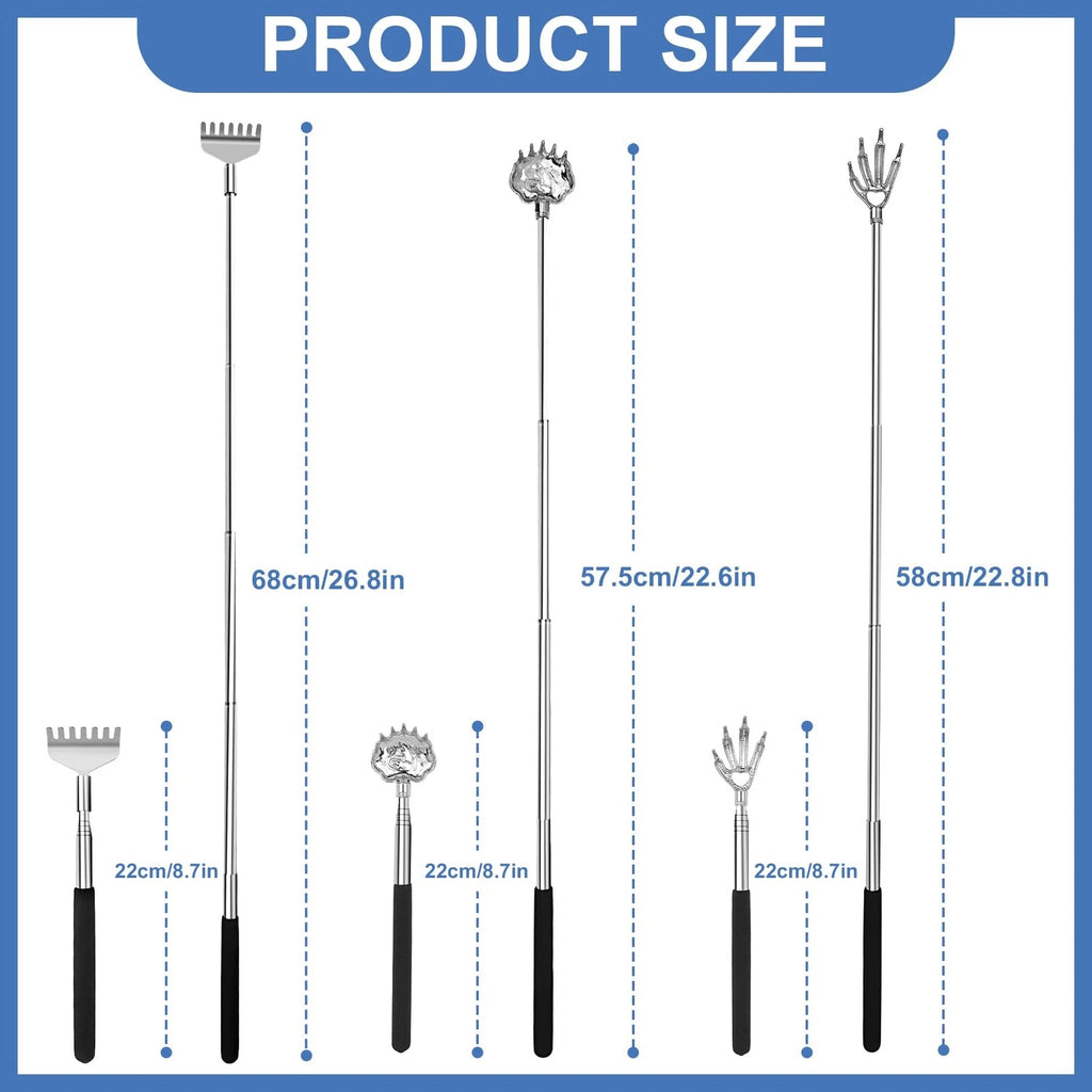Snowyee Backscratchers Back Scratcher for Women Men 3PCS Includes Bear Claw H...