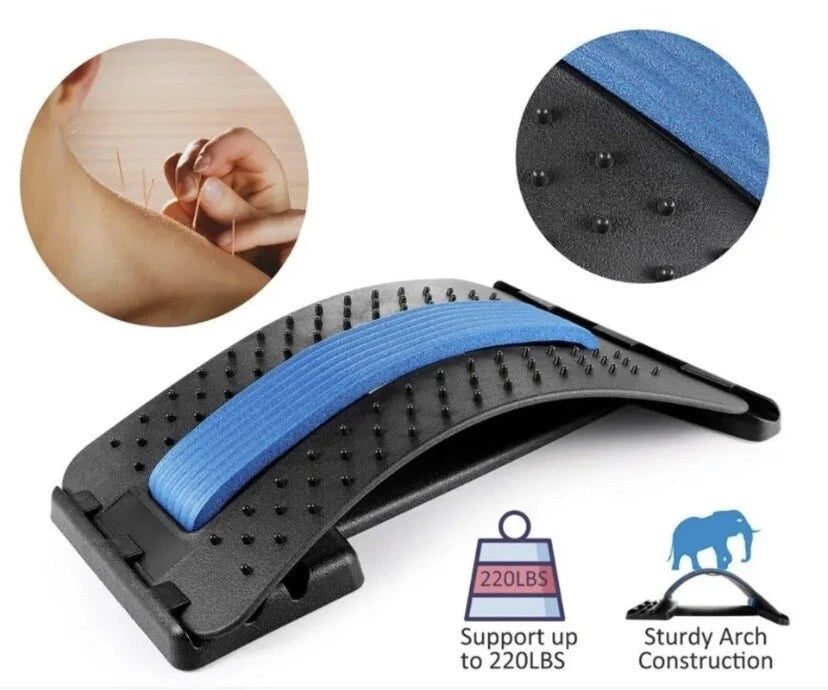 Spine Deck Back Stretcher Back Massager Support Pain Relief Chiropractic Lumbar