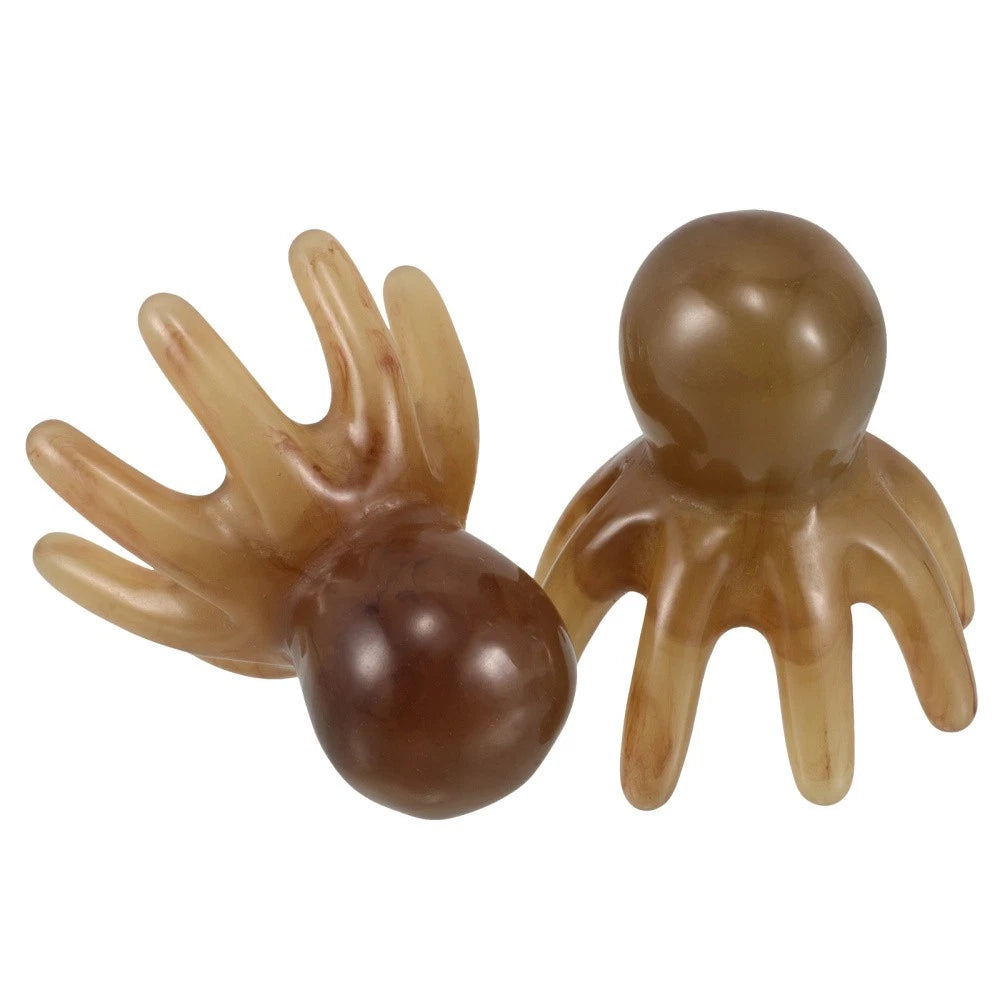 2 Pcs Eight Claw Comb Massage Electric Head Scratcher Relaxation Tool