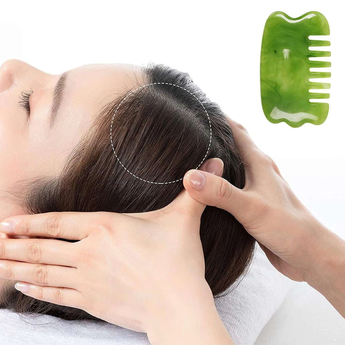 7PCS Jade Gua Sha Board Beauty Facial Roller Set Natural Face Neck Massager Tool
