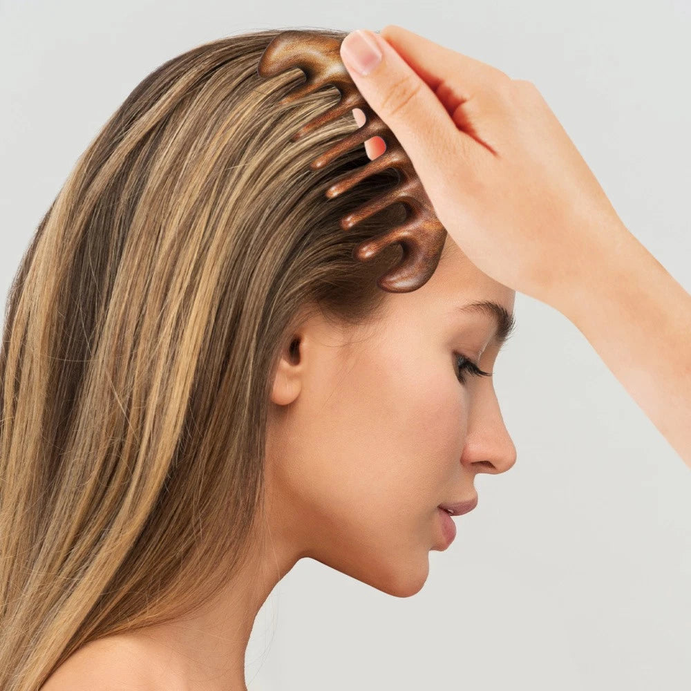 Wooden Comb Massage Travel Scalp Scratcher Multi Functionalmassage