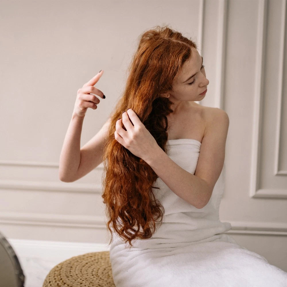 2pcs Wooden Head Massager Comb Wide Tooth Tool Wood Hair Scratcher