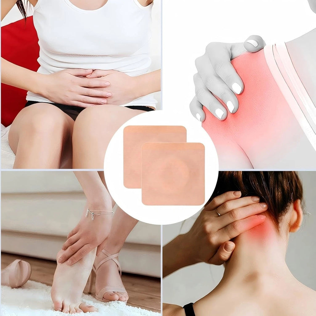 100 Pcs Castor Oil Wrap Pads, 2 Inch Self Adhesive Sleep Patches Pack for Bel...