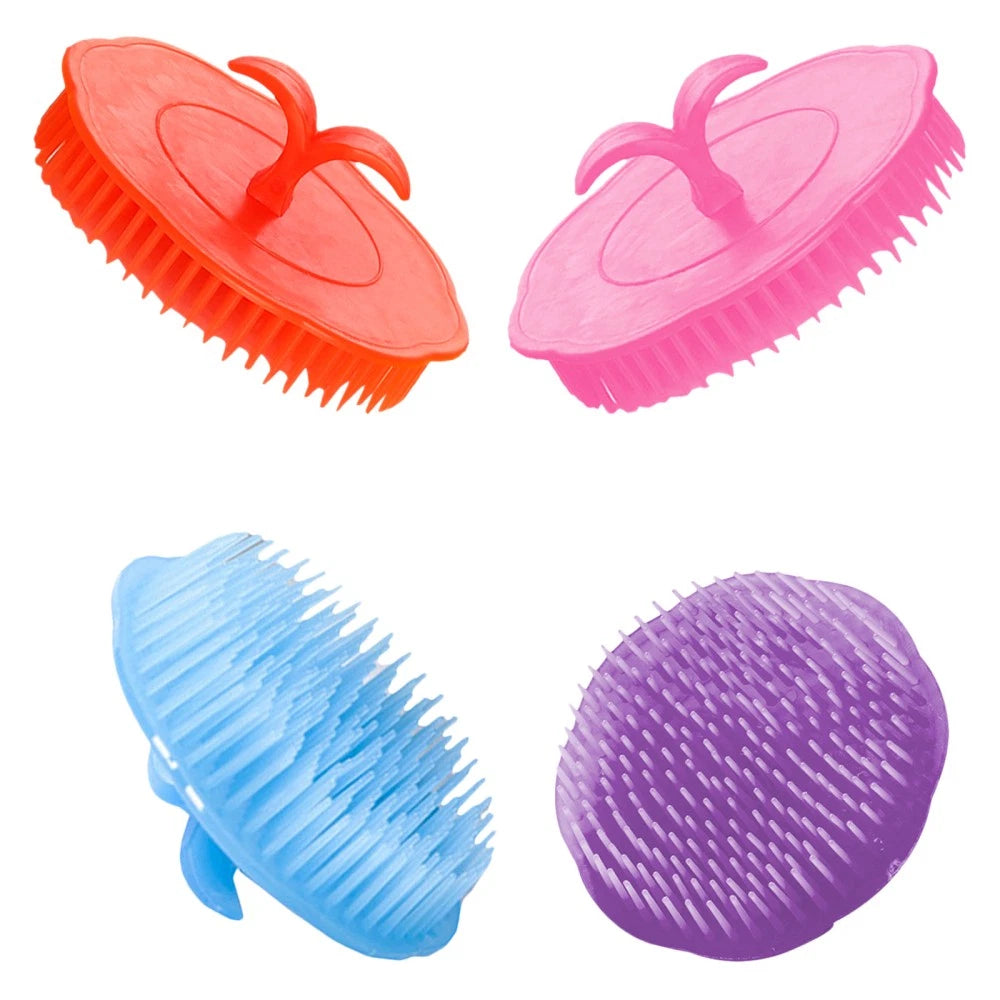 4 Pcs Shampoo Brush Scalp Massagers Hair Miss Man Scratcher Comb