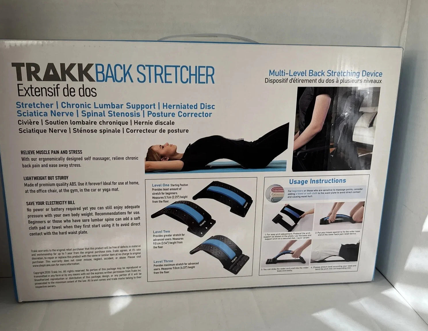 Posture Relief Magic Back Stretcher Lower Lumbar Pain Acupuncture Back Massager