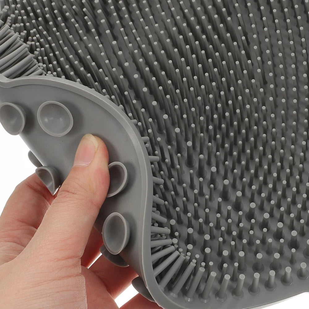 Back Massage Cushion Man Bathroom Suction Cup Scrubber Scratcher Shower