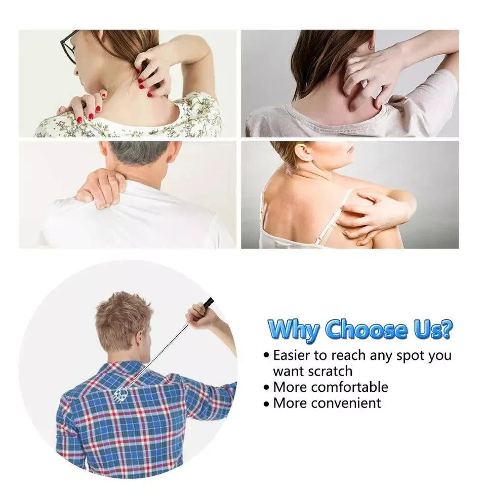 6 Pack Telescoping Back Scratcher - Bear Claw Back Scratchers - Portable Exte