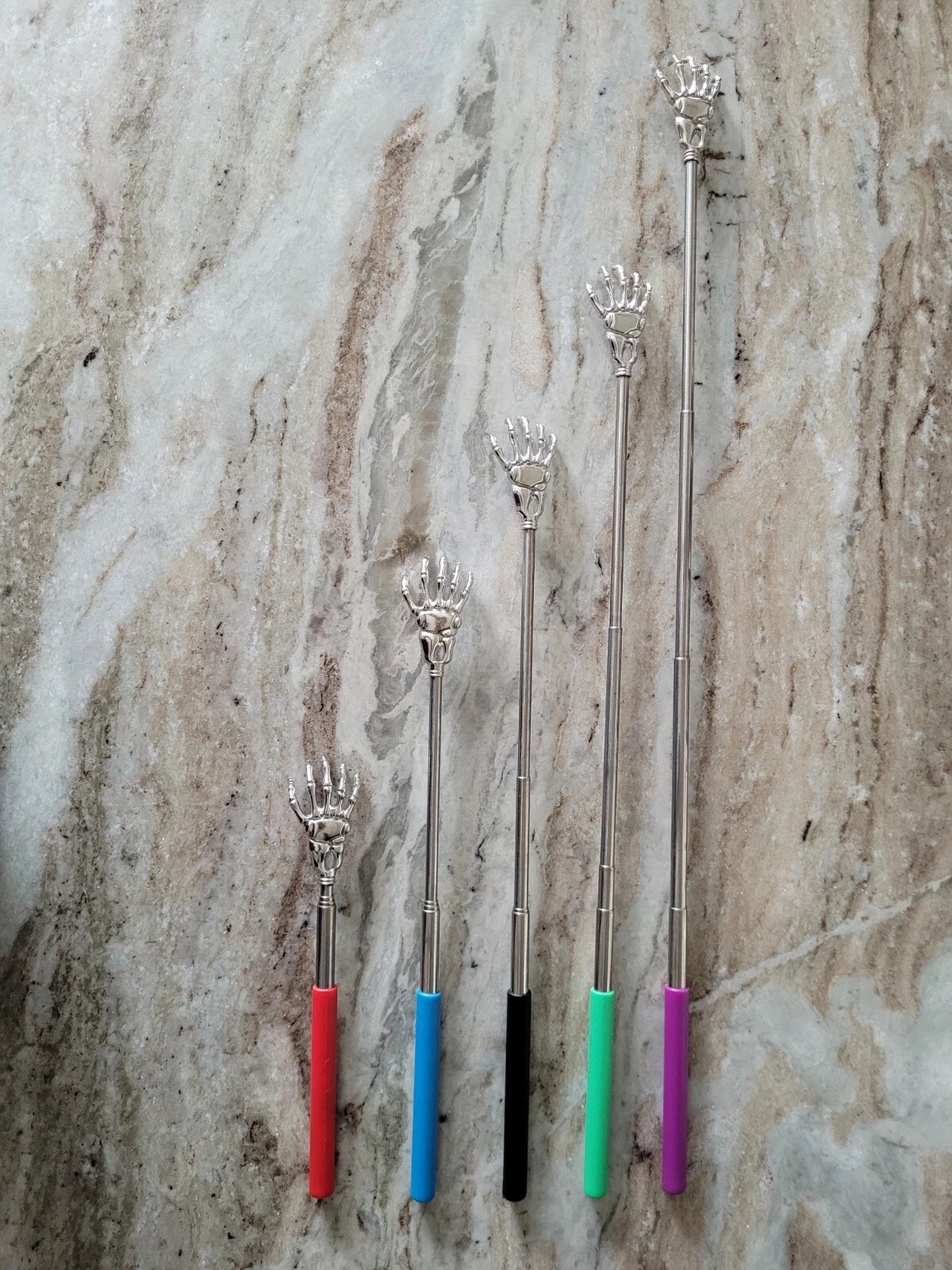 Telescopic Back Scratchers - Set Of 5