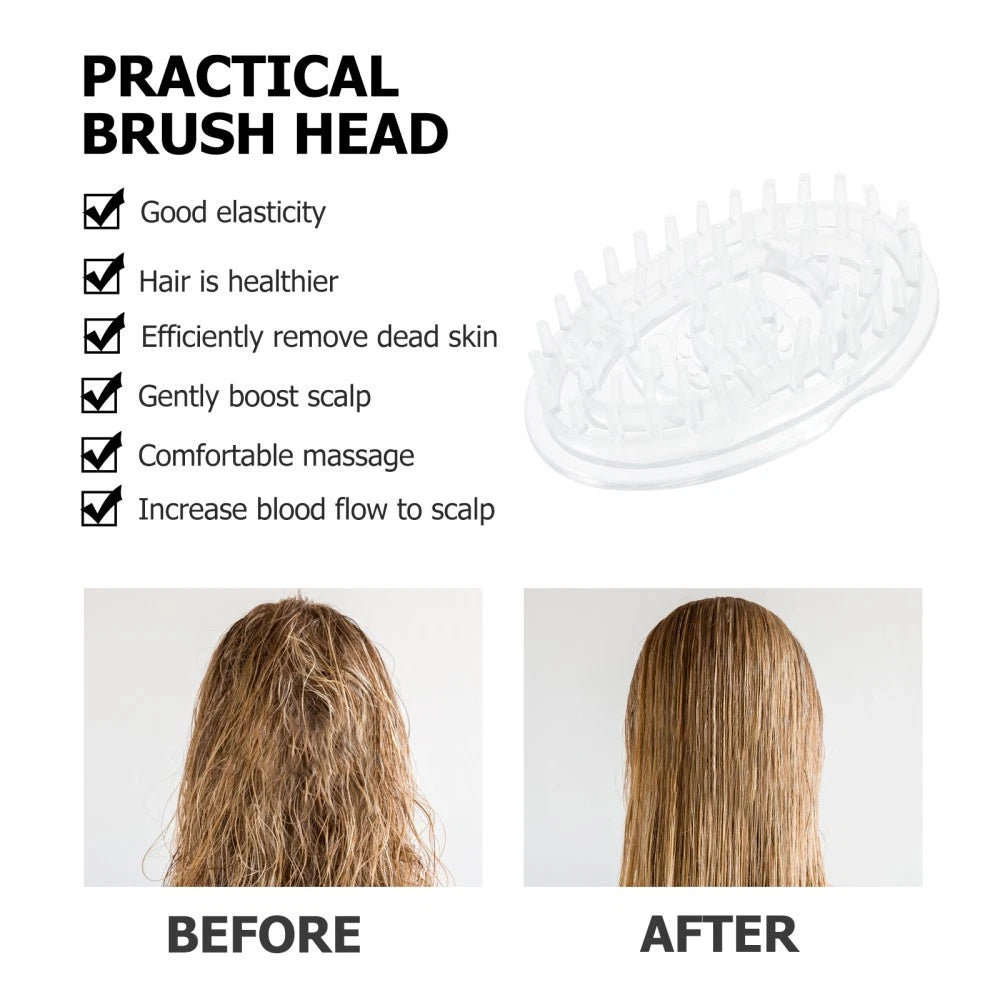 2 Pcs Shampoo Brush Hair Scalp Massager Travel Washing Scratcher