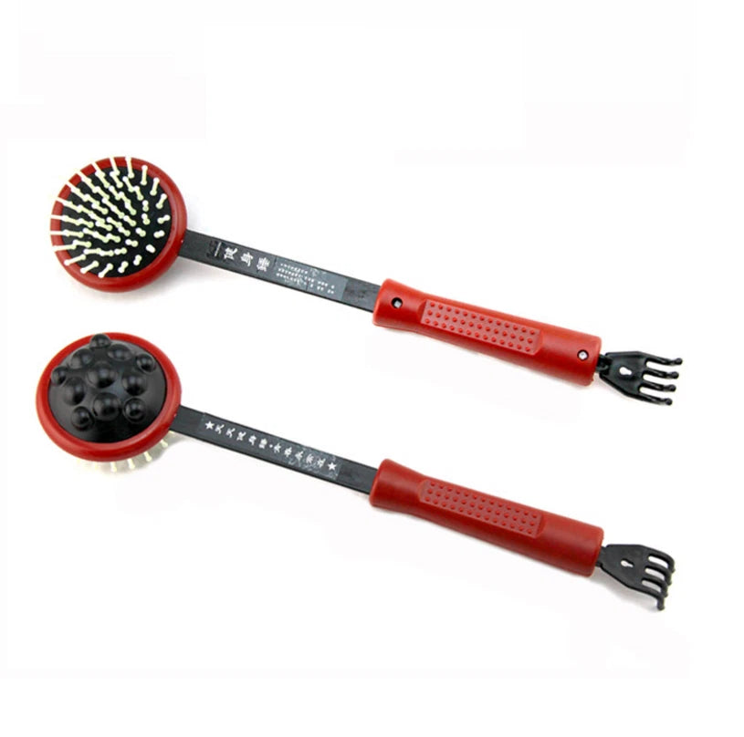 Long Black Red Plastic Back Knock Scratcher Relaxing Massage Hammer New