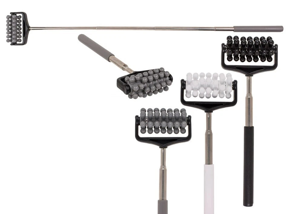 EXTENDING BACK MASSAGER ROLLER EXTENDABLE TELESCOPIC PORTABLE POCKET SCRATCHER