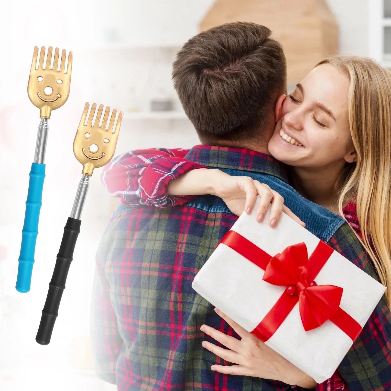 5 Pack Telescoping Back Scratcher, Gift Manual Back Scratchers, Metal Portabl...