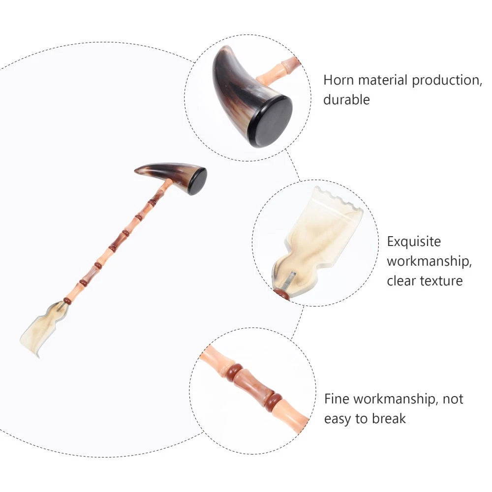 Itchy Horns Extendable Back Scratcher Scrap Massager Portable Body Ox Hammer
