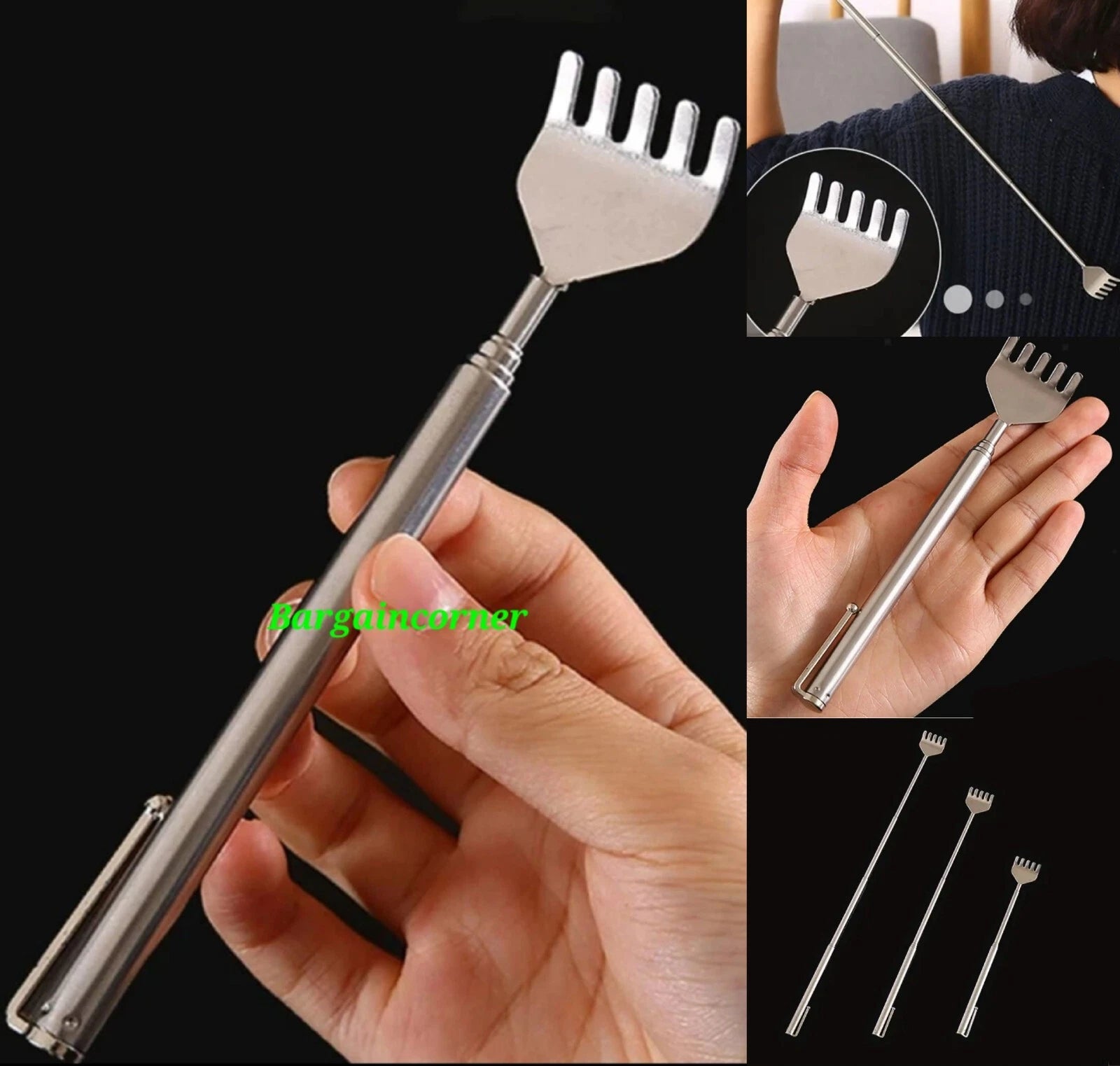 Back Scratcher Extendable Body Scratcher Pocket Size Home Travel Back Scraper