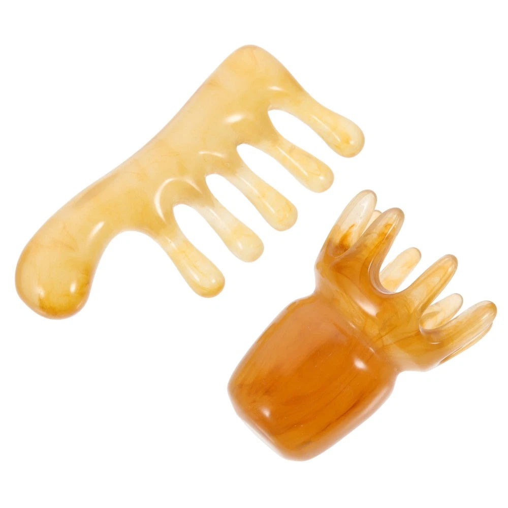 2 Pcs Comb Father Man Scalp Massager Head Scratcher