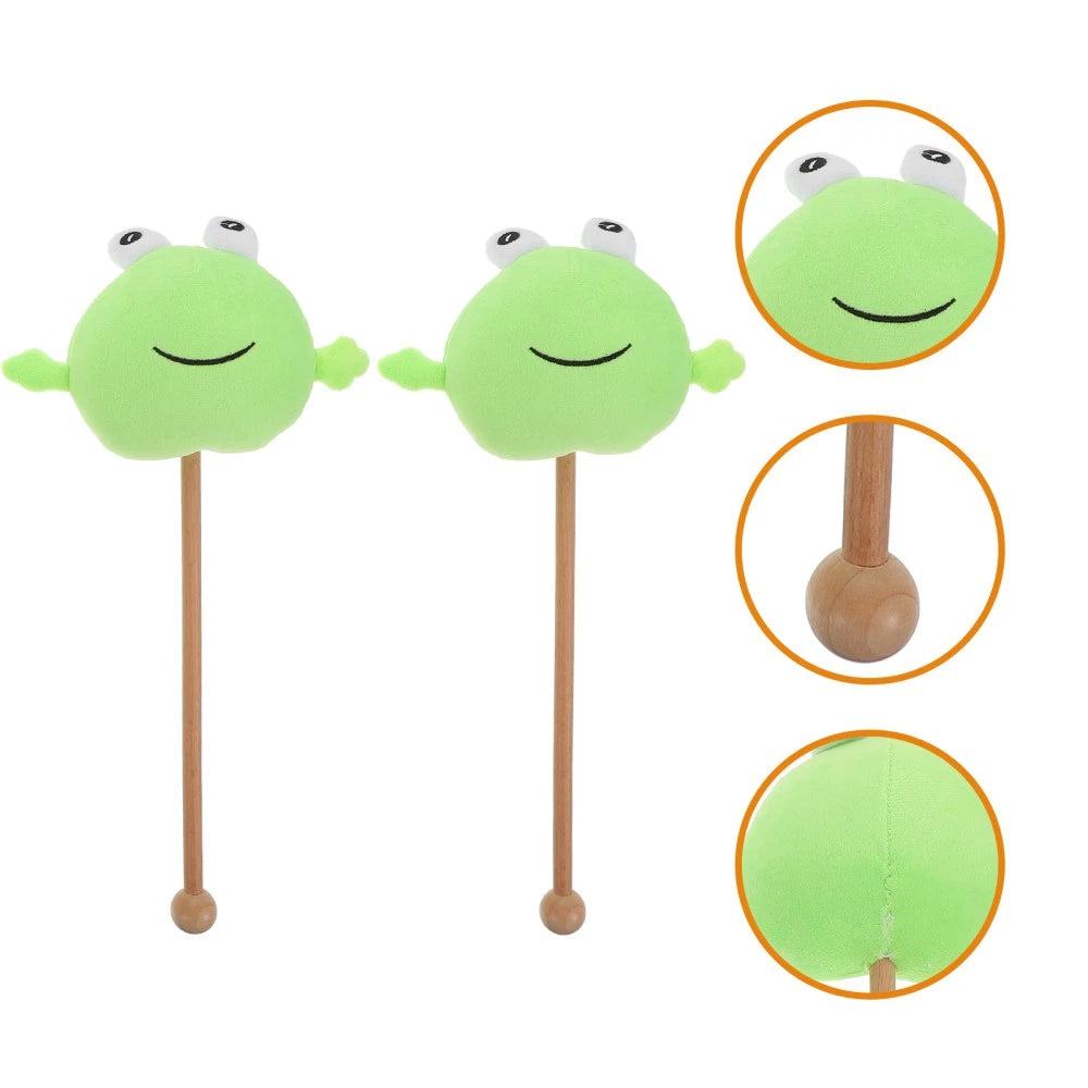 2 Pcs Knock Back Stick Child Scratcher Cartoon Massaging Bars Massage Hammers