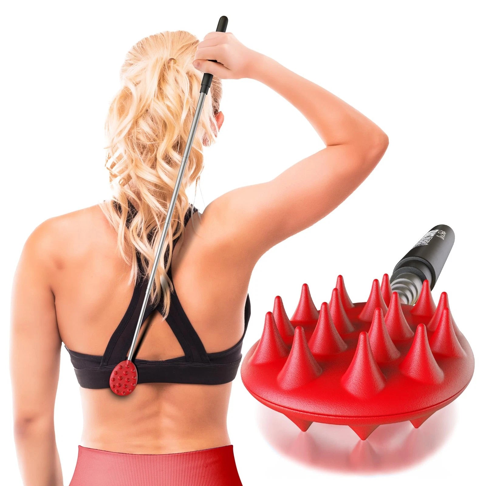 Extendable Back Scratcher 24.5 Inches Double-Sided Itch Relief for Men Women