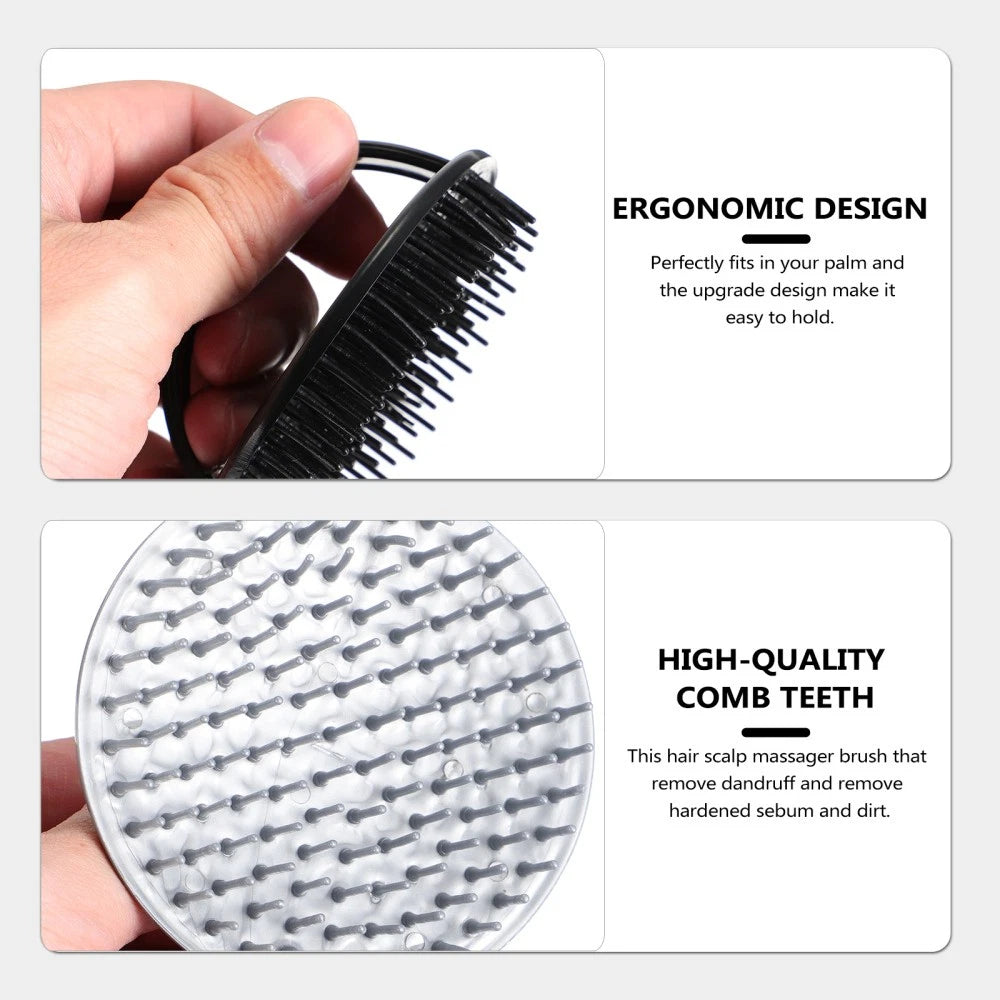 2 Pack Shampoo Brush Hair Stimulating Scalp Massager Men Miss Scratcher
