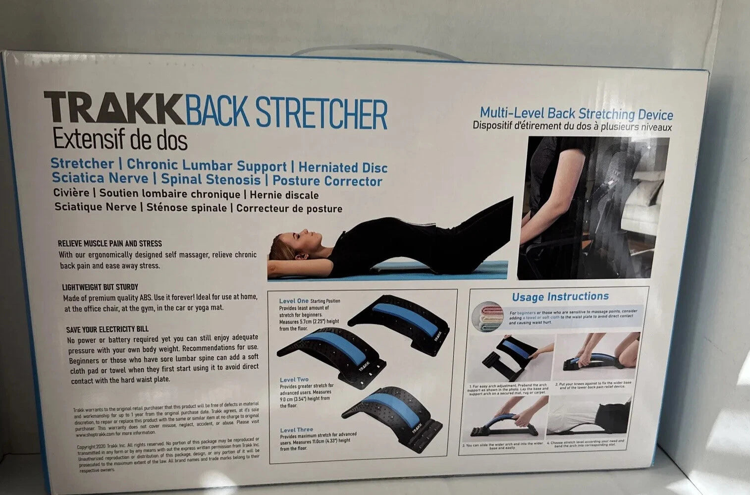 Posture Relief Magic Back Stretcher Lower Lumbar Pain Acupuncture Back Massager