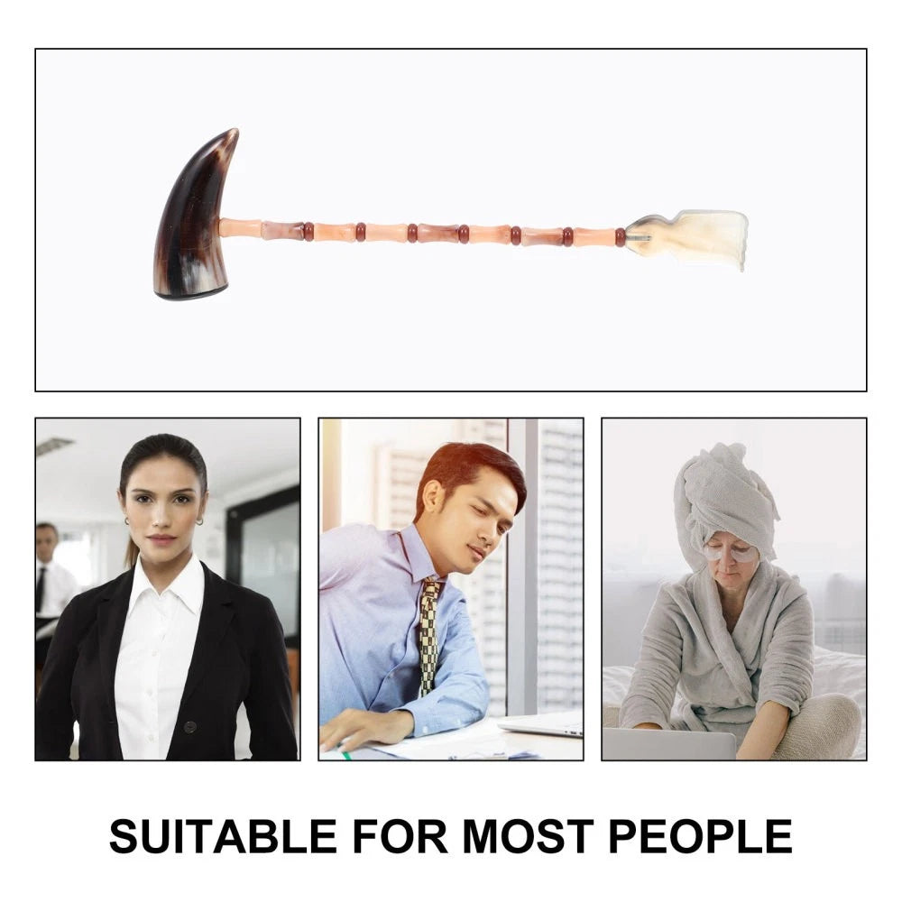 Itchy Horns Extendable Back Scratcher Scrap Massager Portable Body Ox Hammer