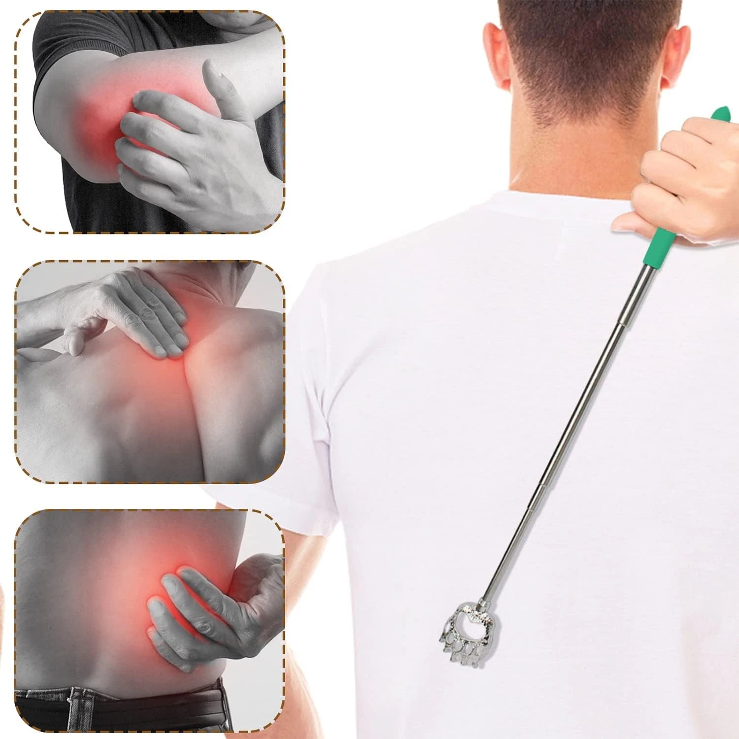 6 Pack Back Scratcher Fathers Day Dad Gifts, White Elephant Gifts for Adults, St