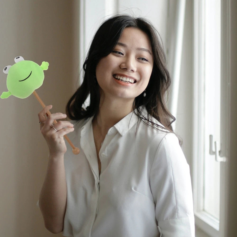 2 Pcs Knock Back Stick Scratcher Child Knocking Body Massagers Wood Hammer