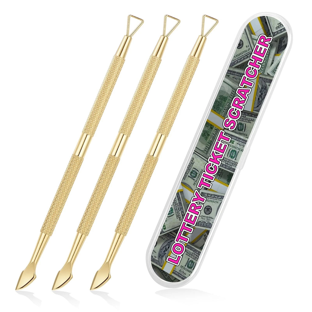 3PCS Lottery Ticket Scratcher Tool Metal Lottery Scratcher Tool Scratch Off T...