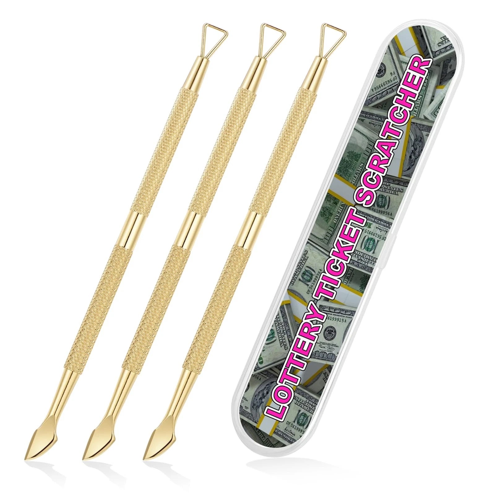3PCS Lottery Ticket Scratcher Tool Metal Lottery Scratcher Tool Scratch Off T...