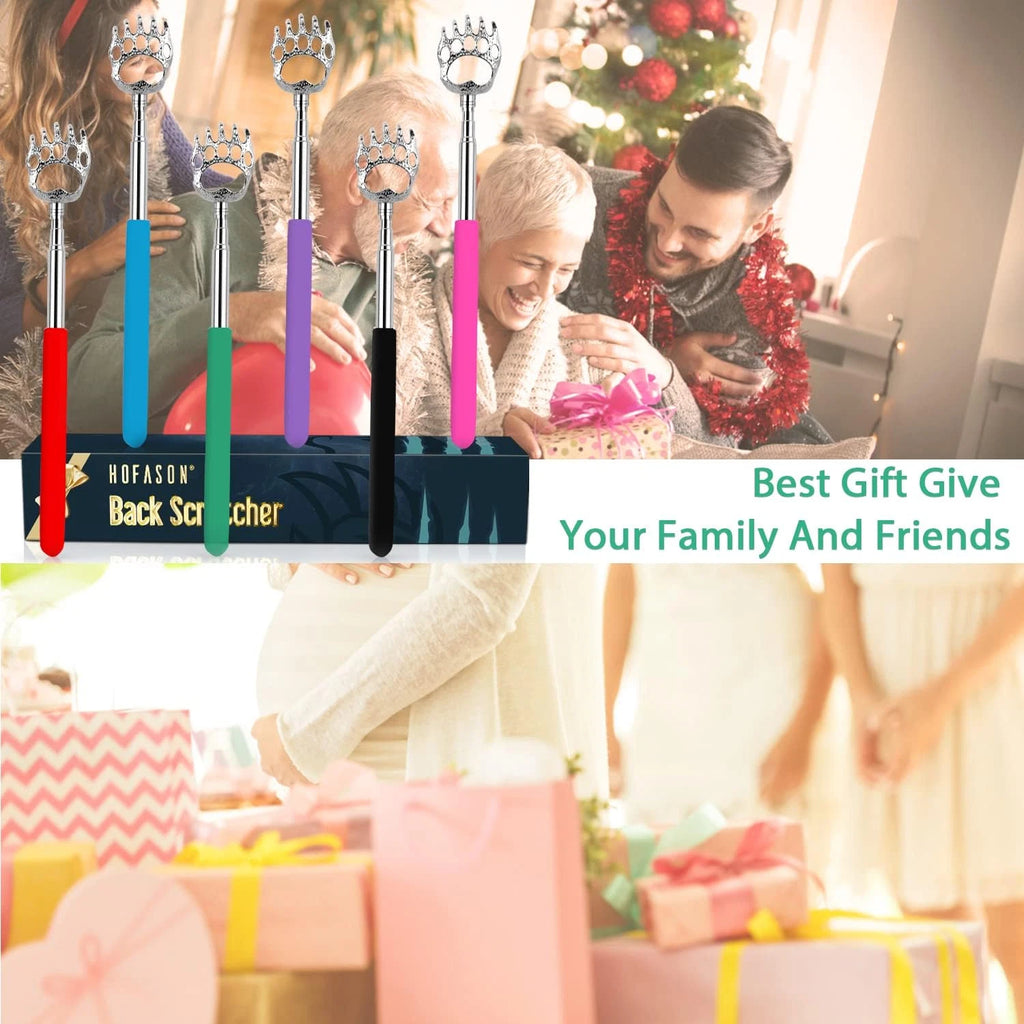 6 Pack Back Scratcher Fathers Day Dad Gifts, White Elephant Gifts for Adults, St