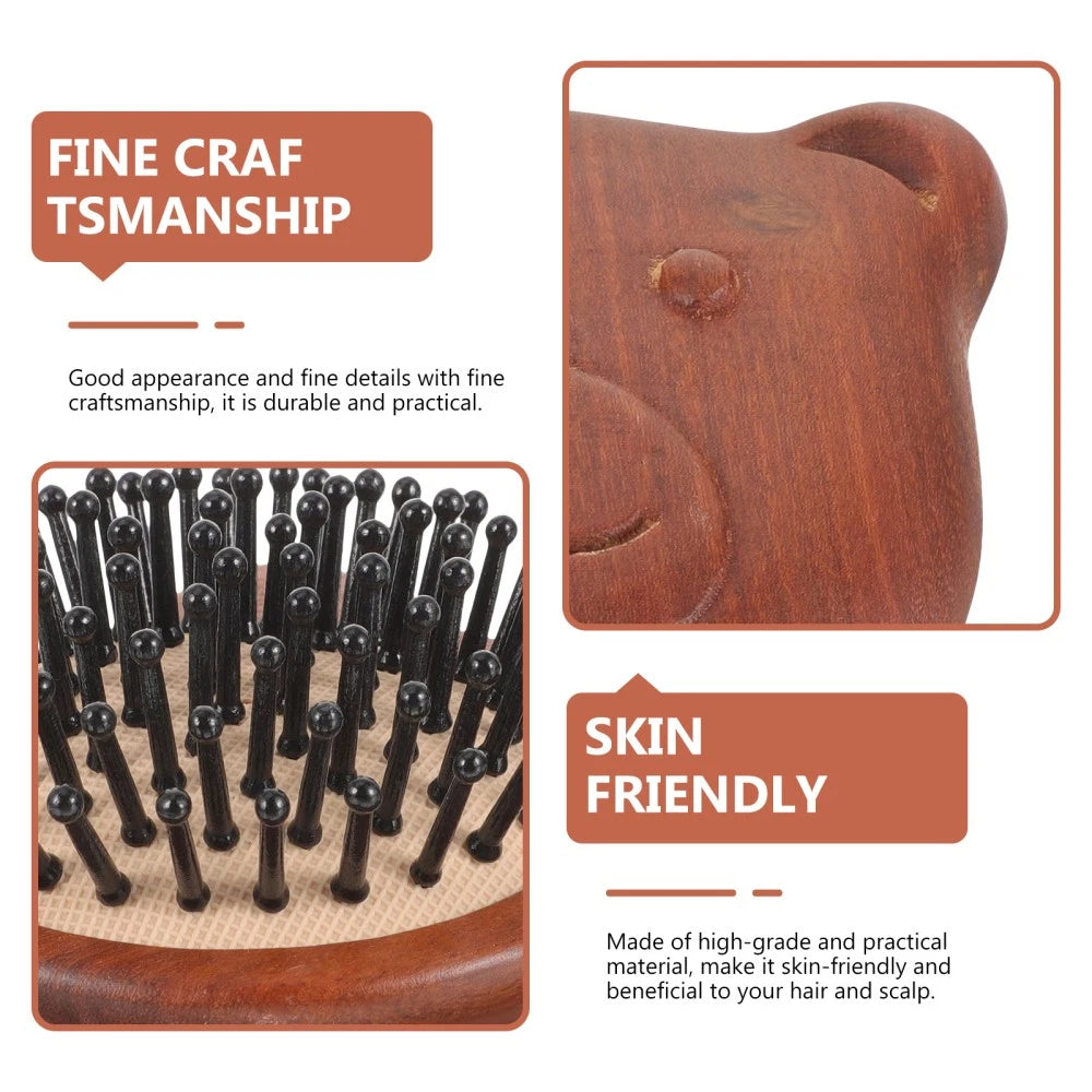 Bear Massage Comb Massager Scalp Hair Brush Combs Head Scratcher