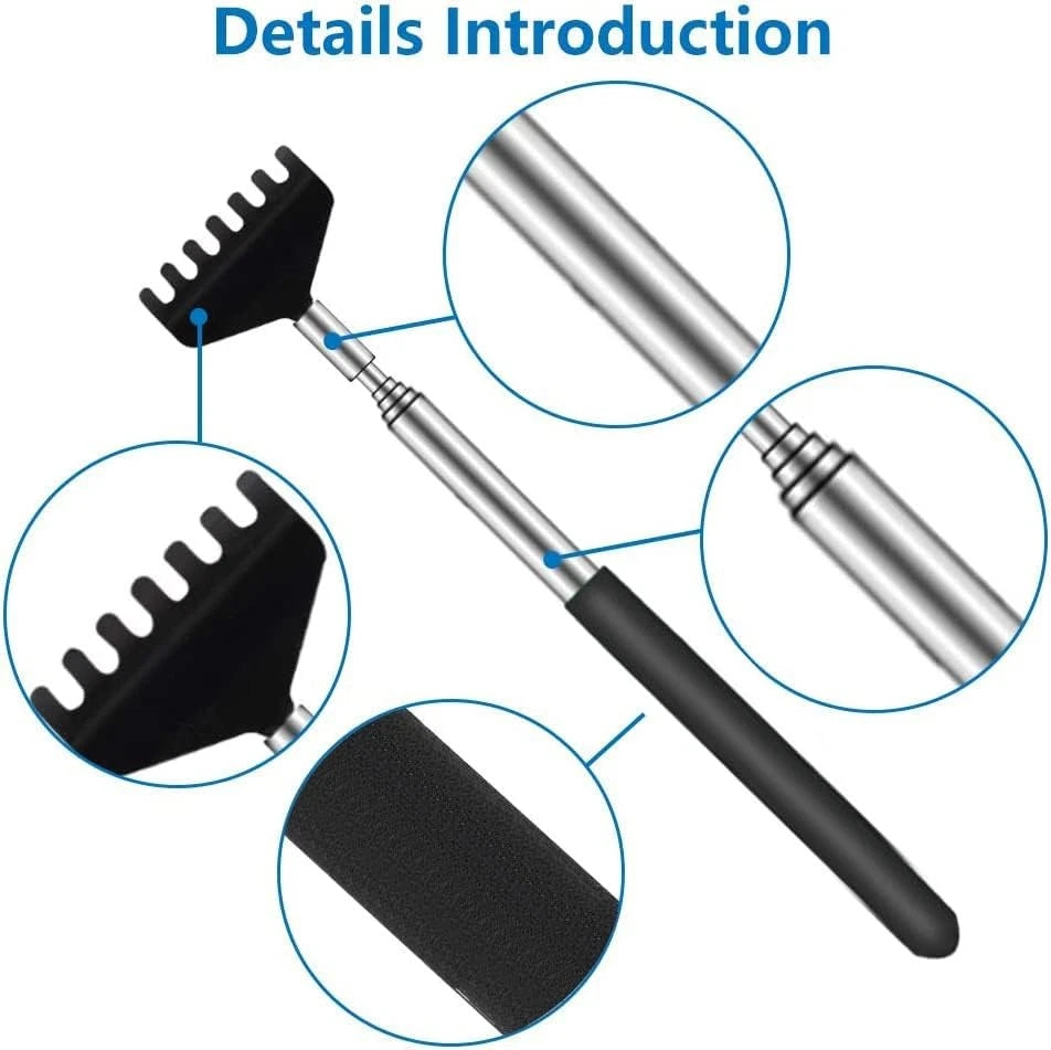 6 Pack Extendable Back Scratcher - Portable Telescoping Metal Back...