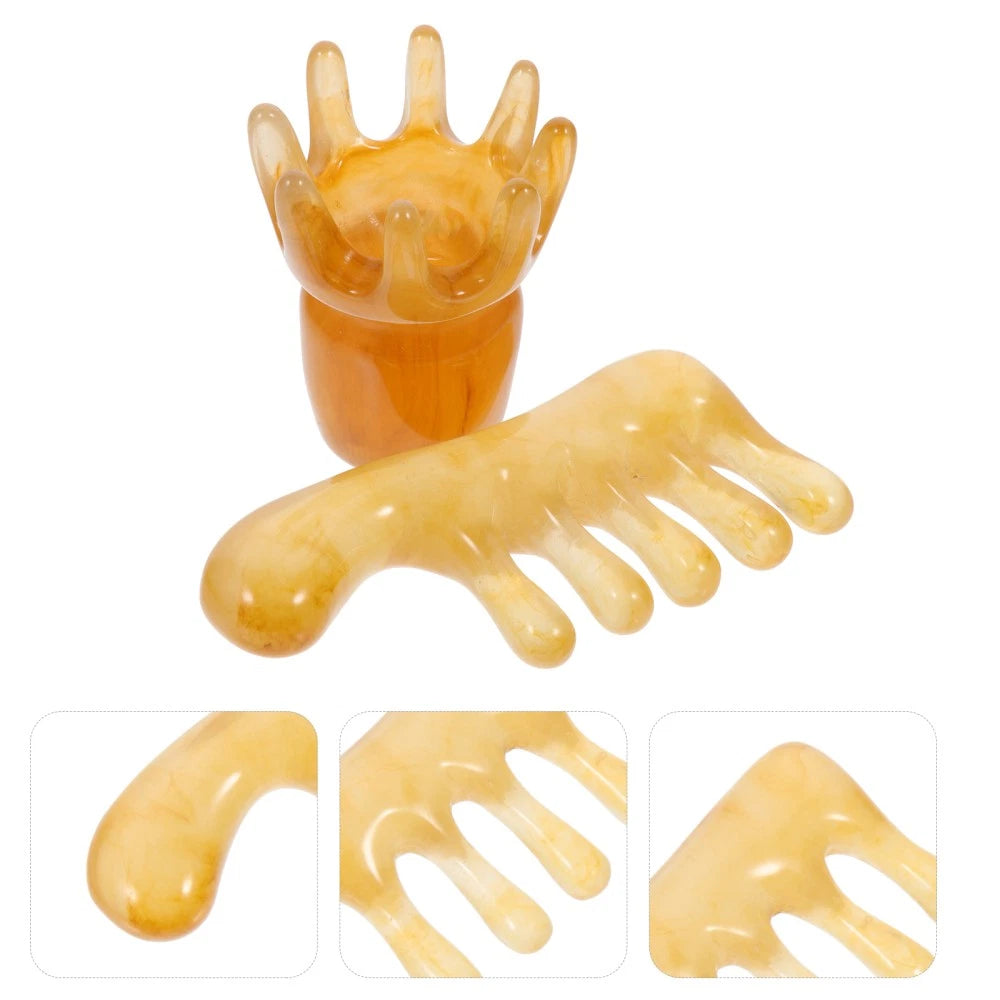 2 Pcs Comb Father Man Scalp Massager Head Scratcher