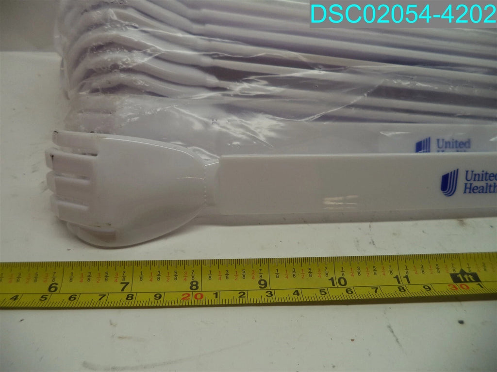 QTY=19: White United Healthcare Shoe Horn & Back Scratcher
