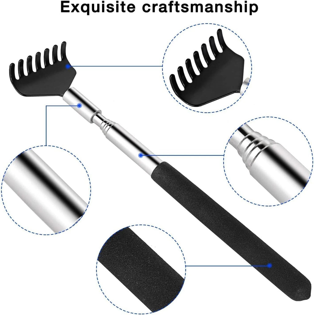 Extendable Back Scratcher for Relief - Compact & Lightweight with Premium Finish