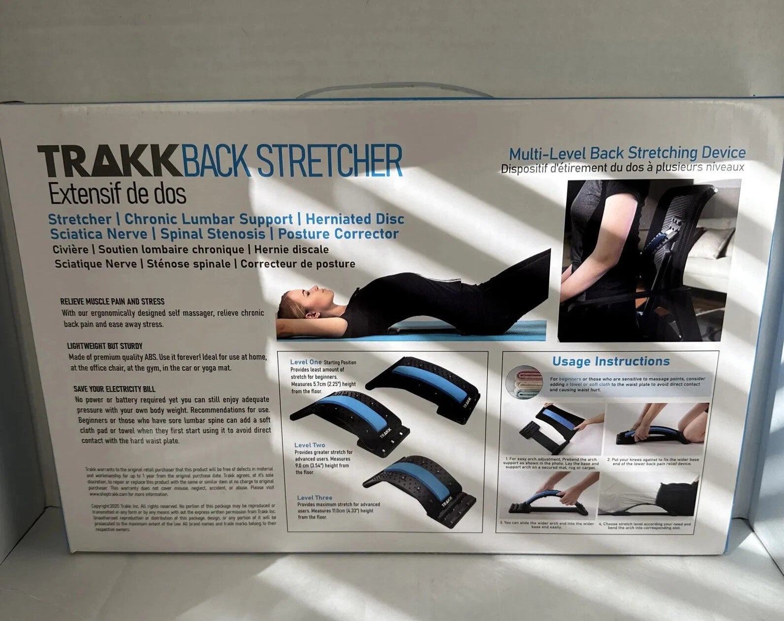 Posture Relief Magic Back Stretcher Lower Lumbar Pain Acupuncture Back Massager