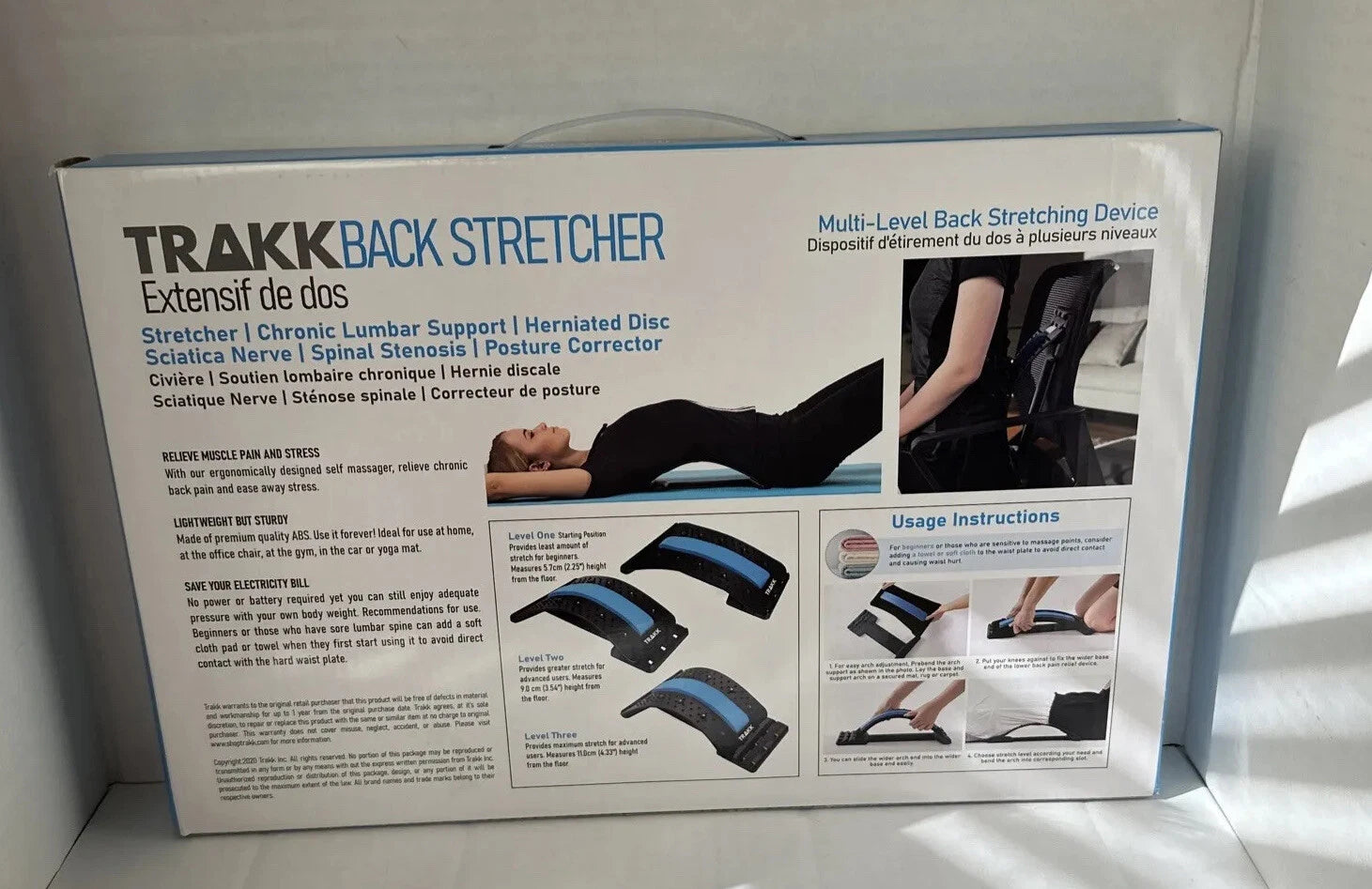 Posture Relief Magic Back Stretcher Lower Lumbar Pain Acupuncture Back Massager