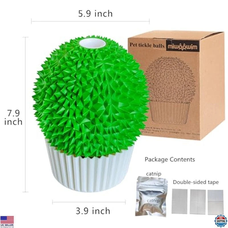 Catnip Feeder Cat Face Scratcher Wall Corner Massage Comb for Indoor Cats