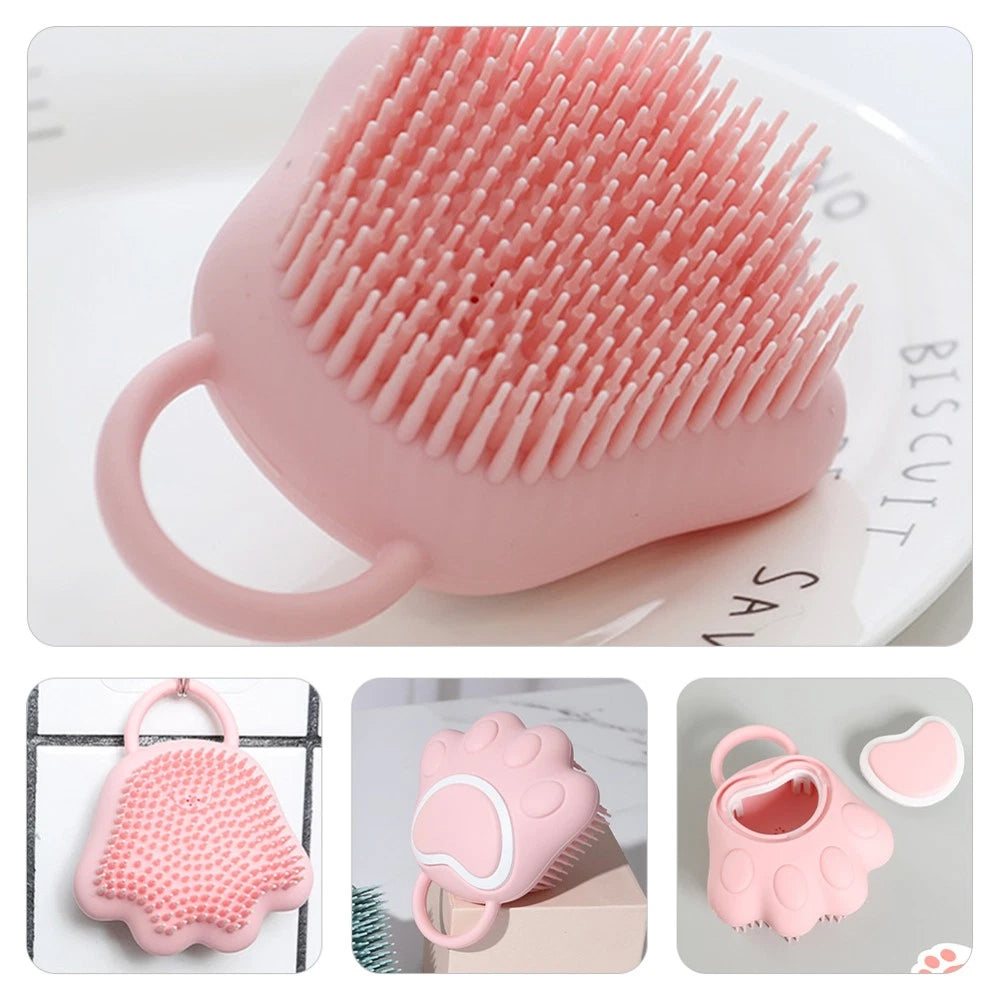 5 Pack Silicone Shampoo Brush Hairscalp Massager Baby Child Scratcher Shower