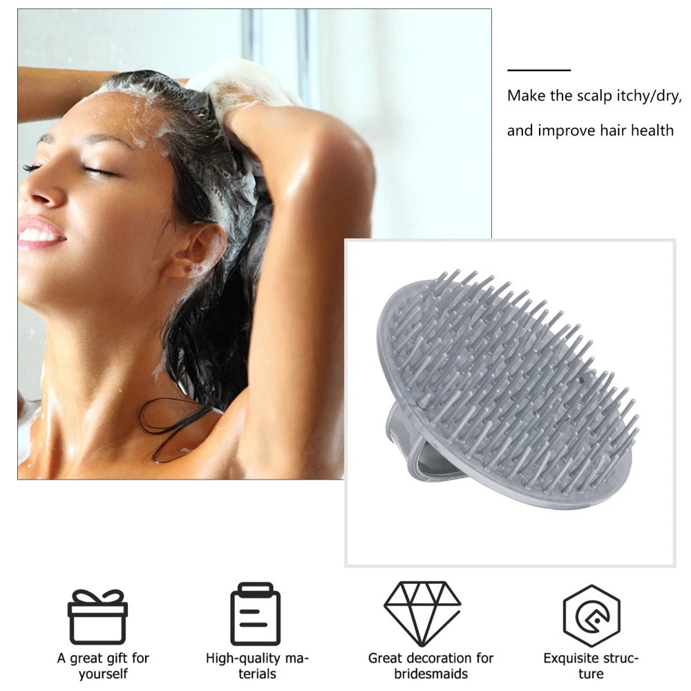 2 Pack Shampoo Brush Hair Stimulating Scalp Massager Men Miss Scratcher