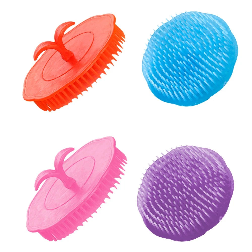 4 Pcs Shampoo Brush Scalp Massagers Hair Miss Man Scratcher Comb