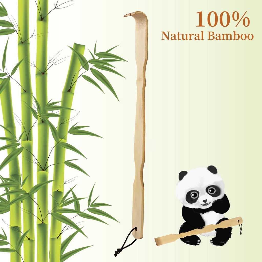 Omszte Bamboo Back Scratcher100% Natural Bamboo Back Scratchers for Itching R...