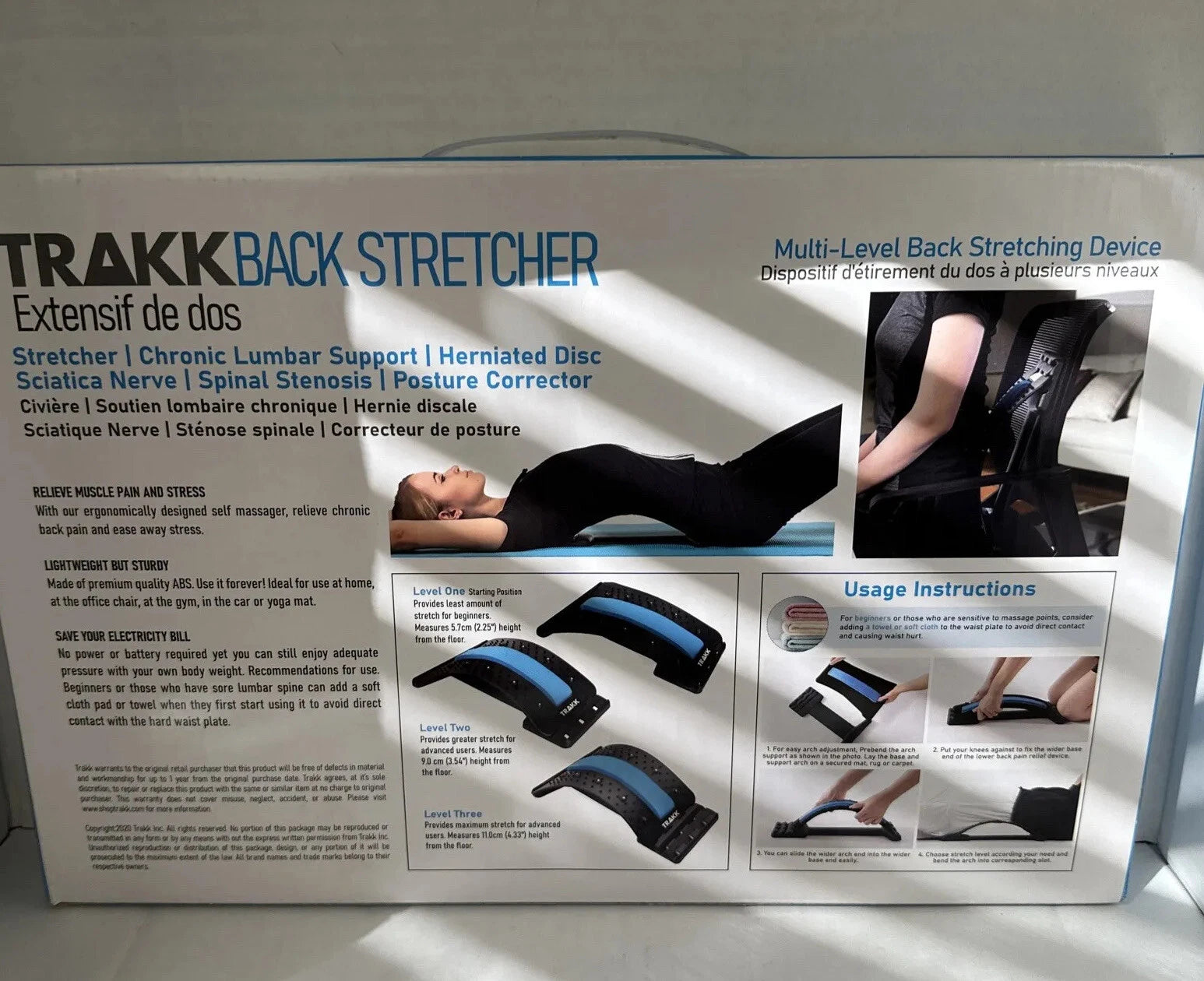 Posture Relief Magic Back Stretcher Lower Lumbar Pain Acupuncture Back Massager