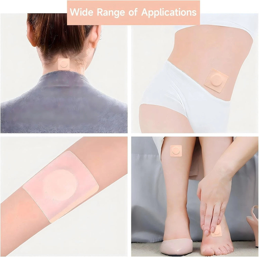 100 Pcs Castor Oil Wrap Pads, 2 Inch Self Adhesive Sleep Patches Pack for Bel...