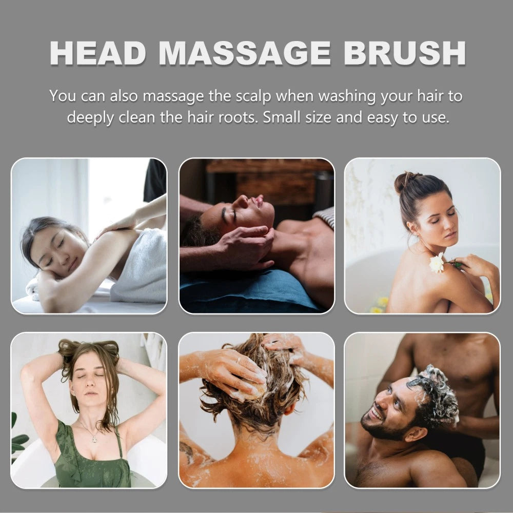 4 Pcs Silicone Anti-itching Head Scratcher Man Scalp Massager Hair Washing